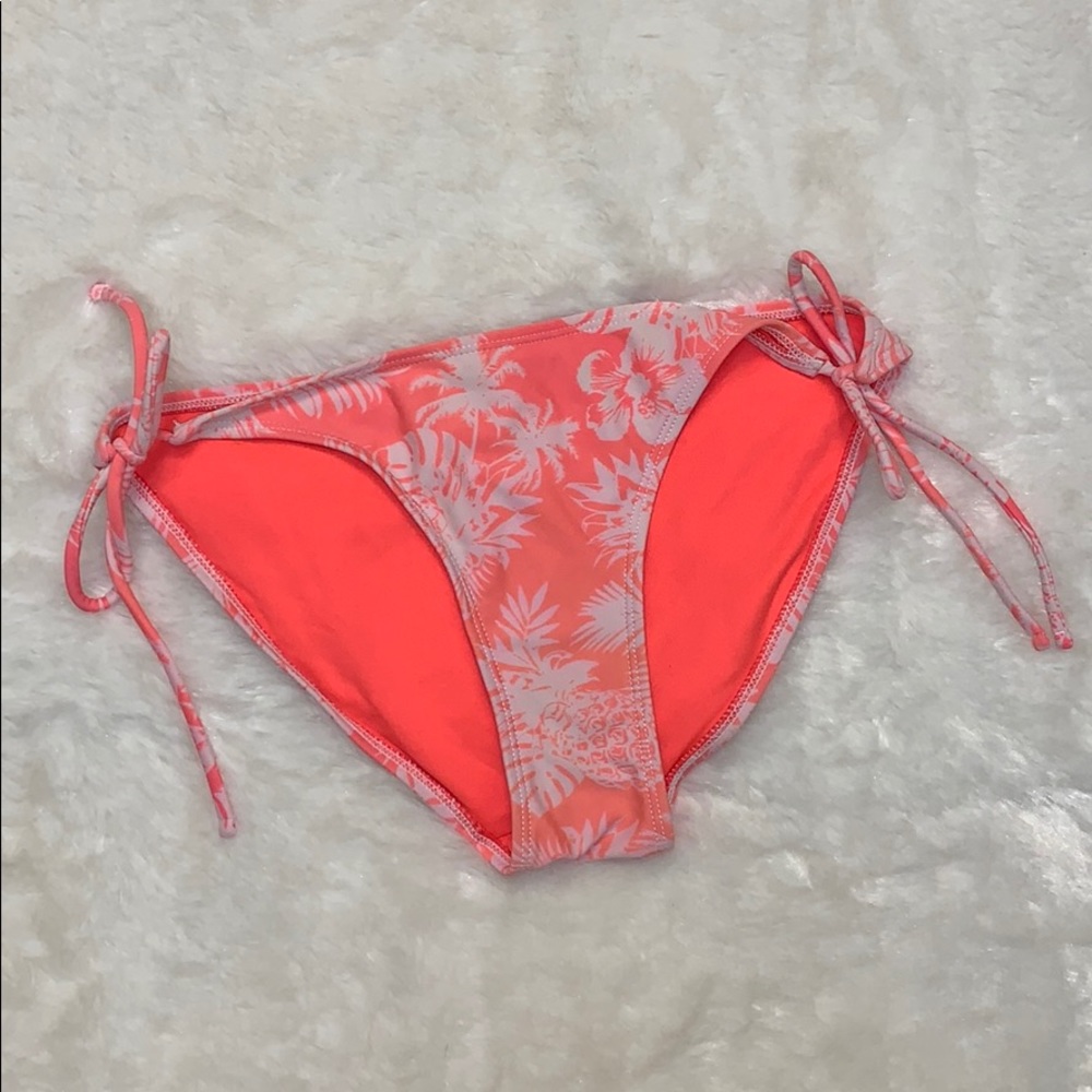 5 for $25! OP Pink Hawaiian Print Bikini Bottoms